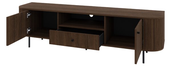 Široký TV stolík Ovalio - dub dunin
