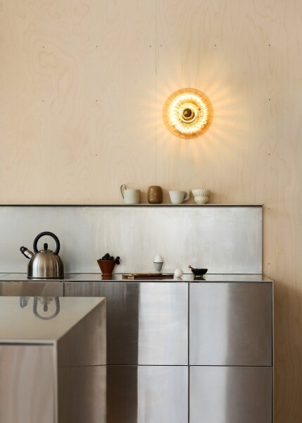 Osram - Stropné svietidlo GOLD GLASS 1xE27/12W/230V pr. 28 cm zlatá/dymová