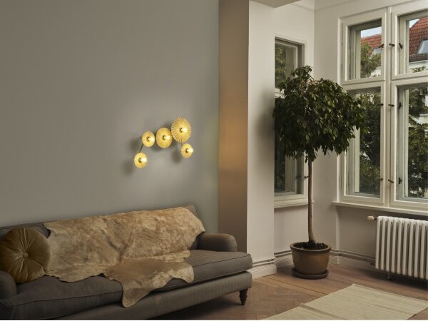 Osram - Nástenné svietidlo PLISSEE 5xE27/15W/230V krémové