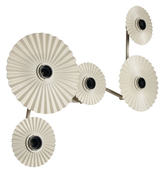 Osram - Nástenné svietidlo PLISSEE 5xE27/15W/230V krémové