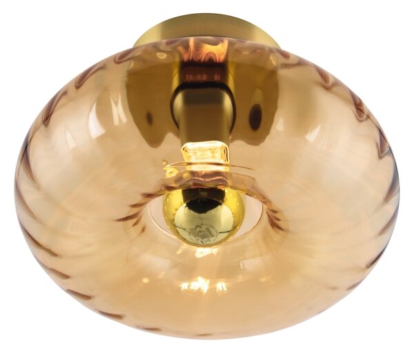 Osram - Stropné svietidlo GOLD GLASS 1xE27/12W/230V pr. 28 cm zlatá/dymová