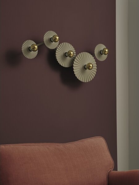 Osram - Nástenné svietidlo PLISSEE 5xE27/15W/230V krémové