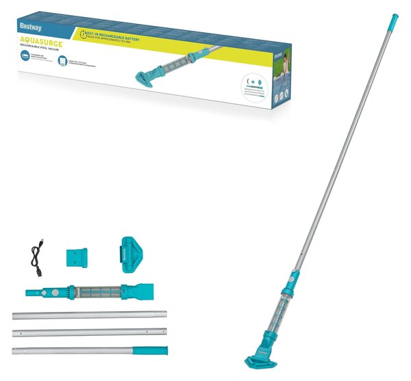 Bestway 58771, Ručný vysávač, Jazierko a bazén, Modrá, Šedá, Spodok, Múr, Opravené, 0,54 L