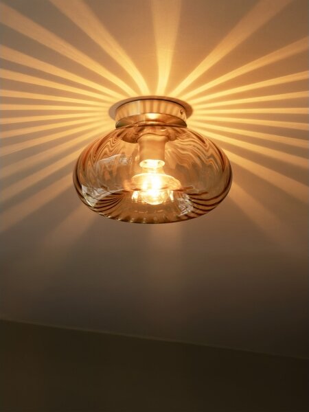 Osram - Stropné svietidlo GOLD GLASS 1xE27/12W/230V pr. 28 cm zlatá/dymová