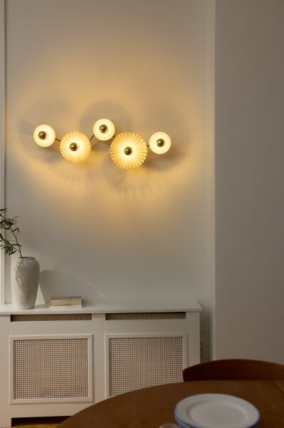 Osram - Nástenné svietidlo PLISSEE 5xE27/15W/230V antracit