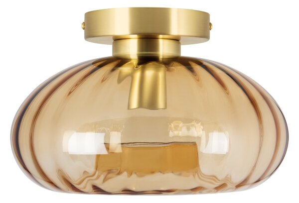 Osram - Stropné svietidlo GOLD GLASS 1xE27/12W/230V pr. 28 cm zlatá/dymová