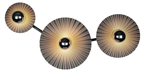 Osram - Nástenné svietidlo PLISSEE 3xE27/15W/230V antracit