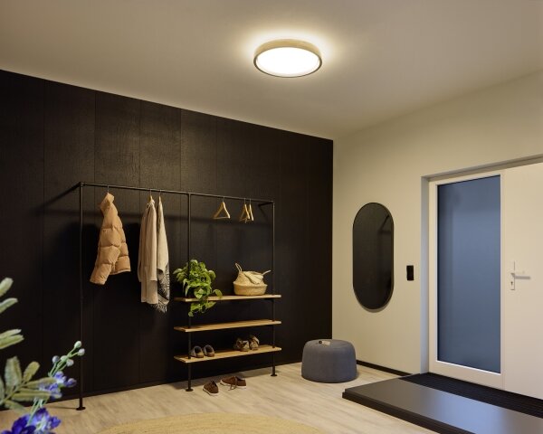 Osram -LED Stmievateľné stropné svietidlo MARIANO LED/16W/230V pr. 31 cm dub/čierna