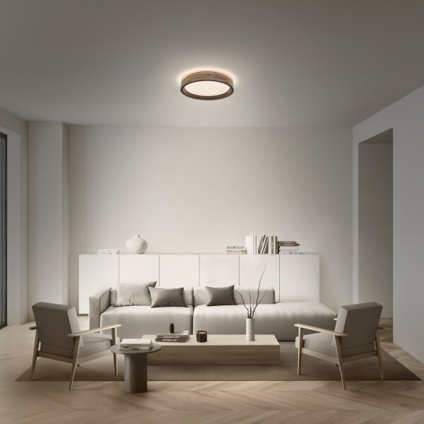 Osram -LED Stmievateľné stropné svietidlo MARIANO LED/24W/230V pr. 41 cm dub/čierna