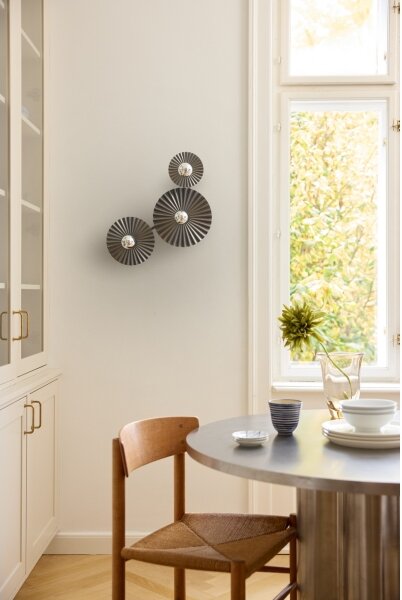 Osram - Nástenné svietidlo PLISSEE 3xE27/15W/230V antracit