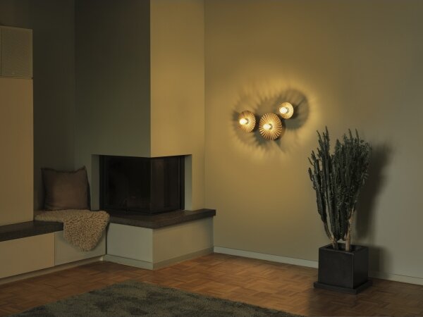 Osram - Nástenné svietidlo PLISSEE 3xE27/15W/230V antracit