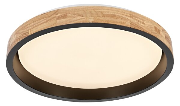 Osram -LED Stmievateľné stropné svietidlo MARIANO LED/36W/230V pr. 51 cm dub/čierna