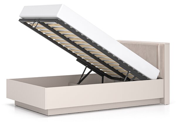 Jednolôžková posteľ s úložným priestorom Sofina 120x200 - kašmír