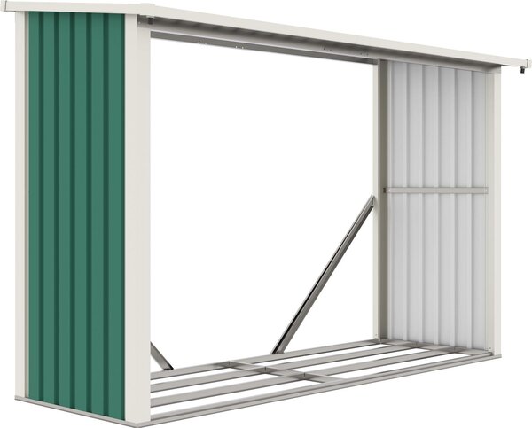 G21 Prístrešok na drevo G21 WOH 335 - 242 x 89 cm, zelený G21-63900502