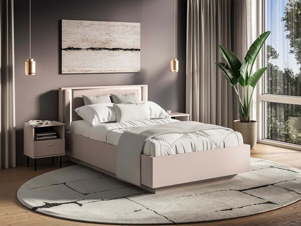 Jednolôžková posteľ s úložným priestorom Sofina 120x200 - kašmír