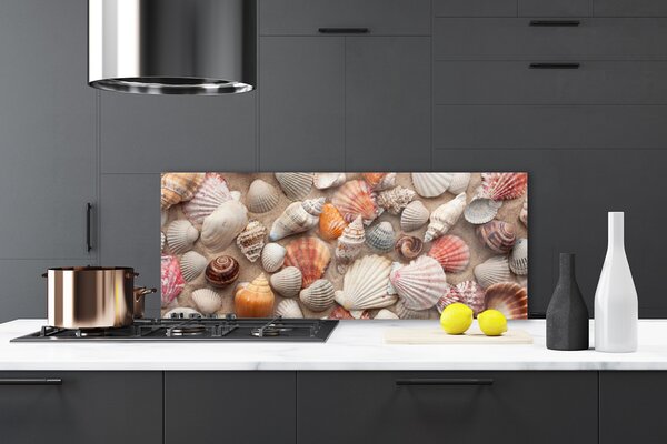 Sklenený obklad Do kuchyne Kôrovec piesok umenie 125x50 cm