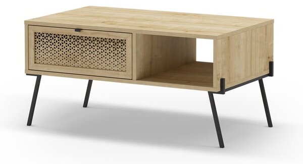 Konferenčný stolík v dekore duba v prírodnej farbe 60x100 cm Ecrin – Marckeric