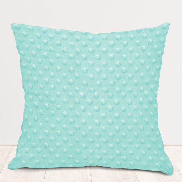 Biante Detská obliečka na vankúš Minky TOP 3D bodky MKP-055 Svetlo mintová 30 x 50 cm