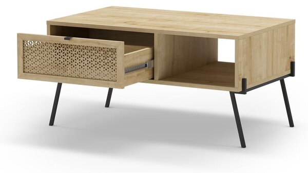Konferenčný stolík v dekore duba v prírodnej farbe 60x100 cm Ecrin – Marckeric