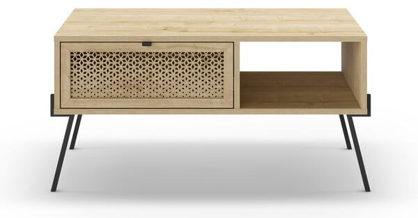 Konferenčný stolík v dekore duba v prírodnej farbe 60x100 cm Ecrin – Marckeric