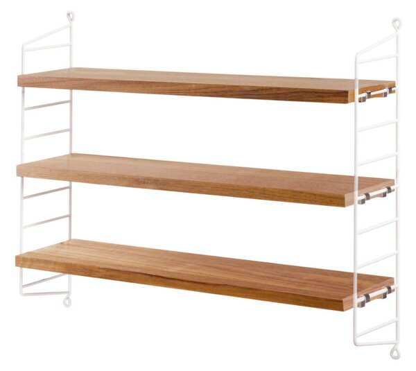 String Polica String Pocket, oak/white