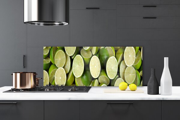 Sklenený obklad Do kuchyne Limetka jedlo kuchyňa 125x50 cm