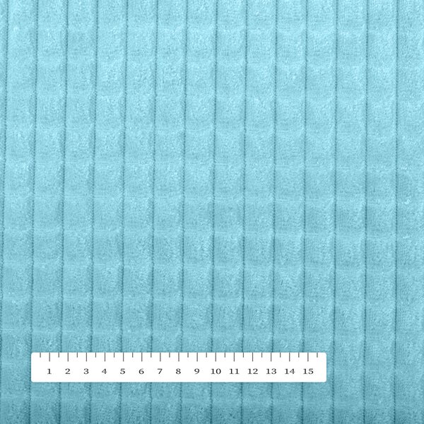 Látka Minky kocky MKK-006 Svetlo modrá - šírka 165 cm