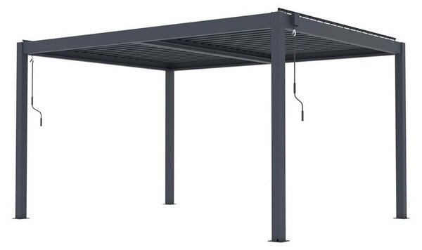 Bioklimatická pergola G21 Austin Premium 4x3 m, antracitová hliníková