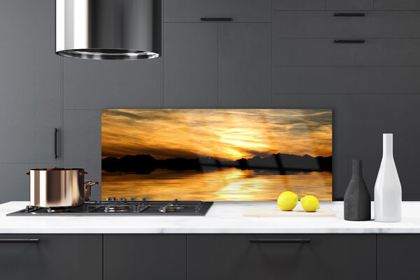 Sklenený obklad Do kuchyne Abstrakcia umenie 125x50 cm