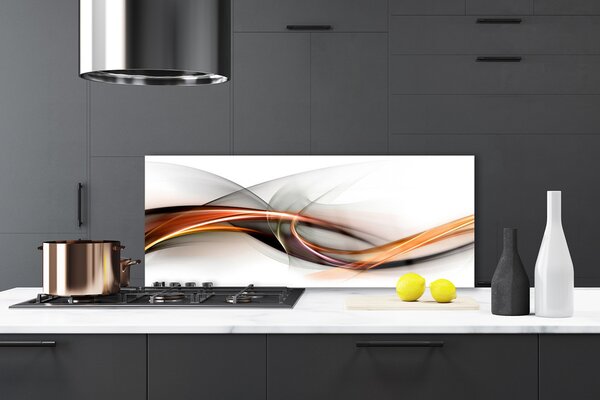 Sklenený obklad Do kuchyne Abstrakcia umenie 125x50 cm