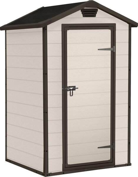 Plastový záhradný domček Keter Manor 4x3 117,5x94 cm béžový