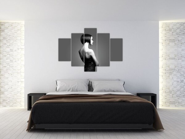 Obraz elegantnej ženy (150x105 cm)