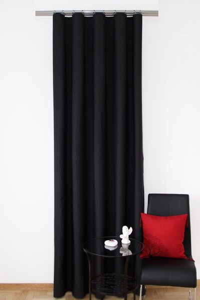 Dekorstudio Jednofarebný záves čierny ZMA1 Dĺžka závesu: 250cm
