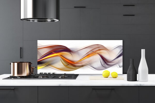 Sklenený obklad Do kuchyne Abstrakcia umenie 125x50 cm