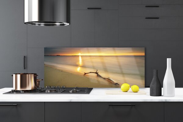 Sklenený obklad Do kuchyne Oceán pláž príroda 125x50 cm