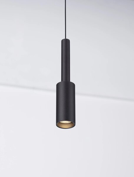 Luster na lanku Joy čierne – LED