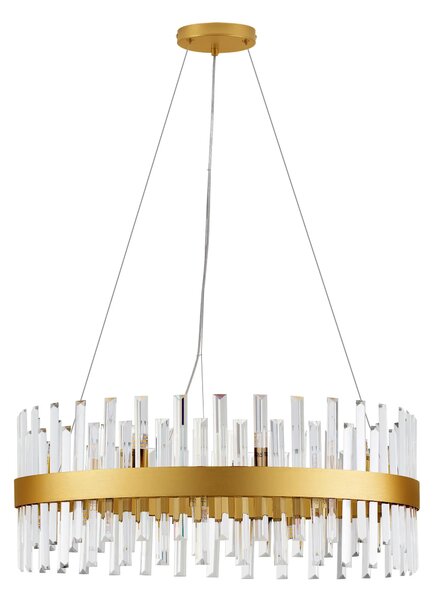 Zlatý dizajnový luster Crown-1