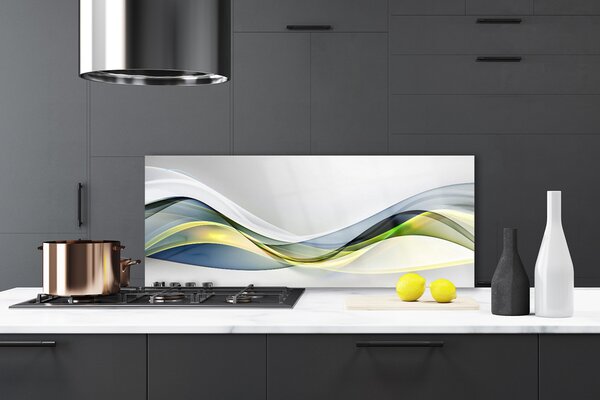 Sklenený obklad Do kuchyne Abstrakcia umenie 125x50 cm