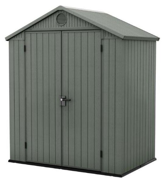 Zelený záhradný domček Keter Darwin 6 x 4, s podlahou