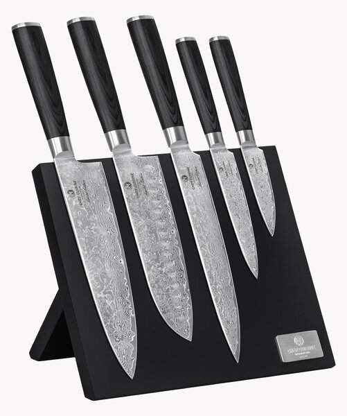 Nože z damaškovej ocele's magnetickým stojanom Limited Edition, 6 ks