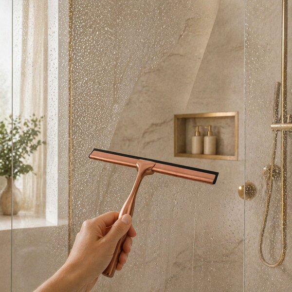 Stierka do kúpeľne Brush Copper