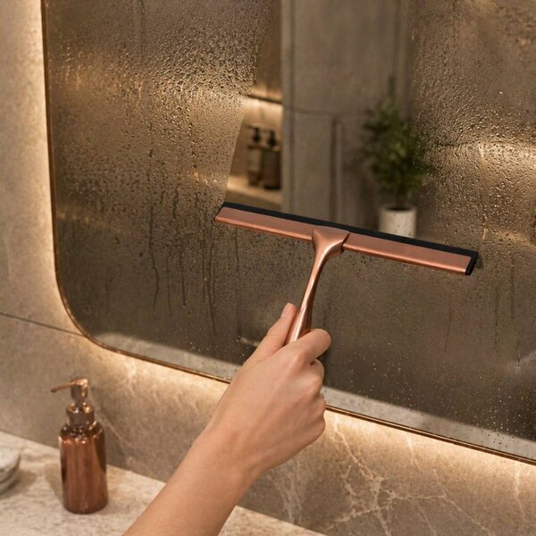 Stierka do kúpeľne Brush Copper