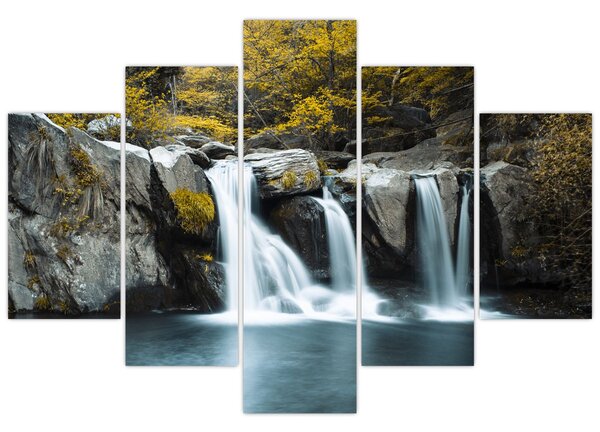 Obraz - Vodopády, Lushan, Čína (150x105 cm)