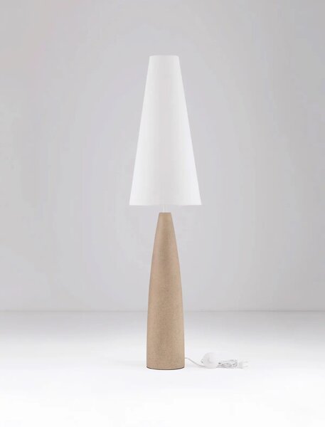 Moderná stojaca lampa Mizu biela