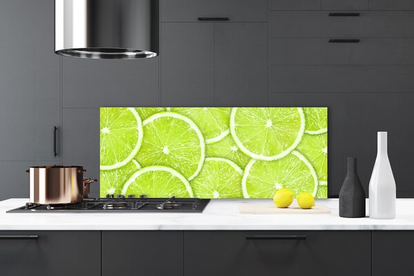 Sklenený obklad Do kuchyne Limetka jedlo kuchyňa 125x50 cm