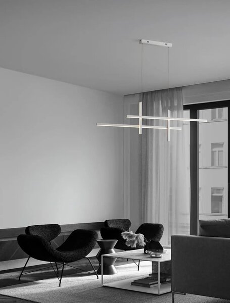 Moderný LED luster Antama biela