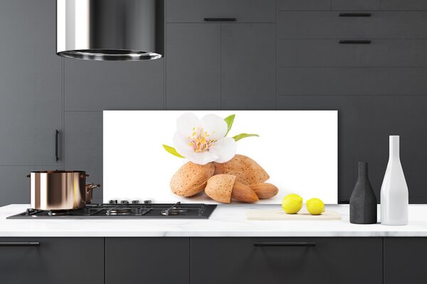 Sklenený obklad Do kuchyne Kvet pistácie príroda 125x50 cm