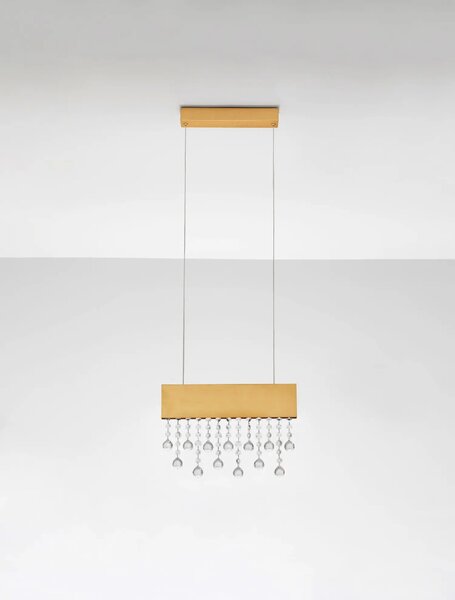 Moderný LED luster Crista zlatá 120