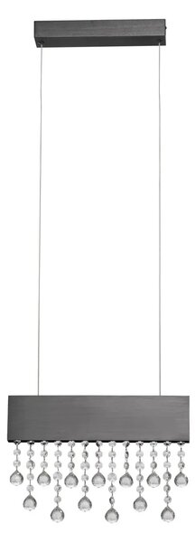 Moderný LED luster Crista čierna 120