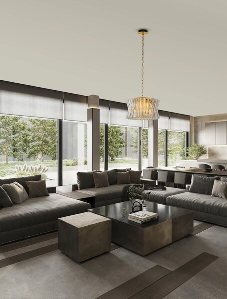 Moderný luster Estrella mosadz (9180894)